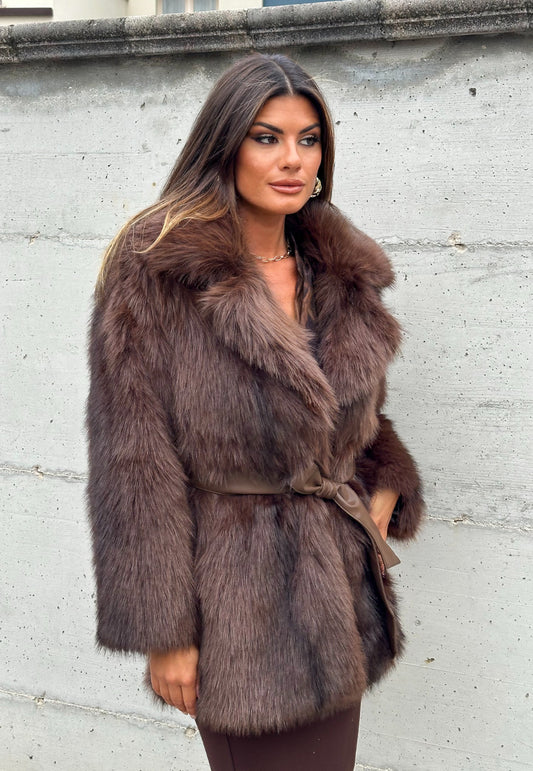 PELLICCIA ECOLOGICA MARRONE