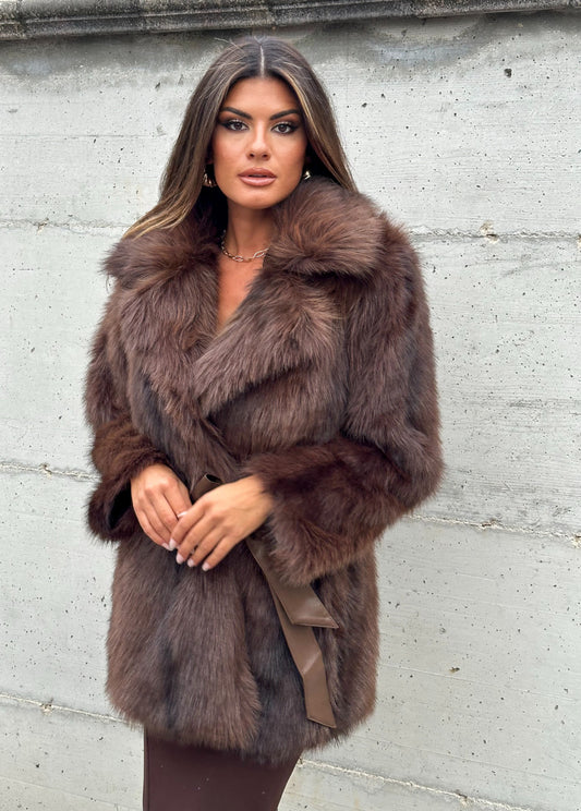 PELLICCIA ECOLOGICA MARRONE