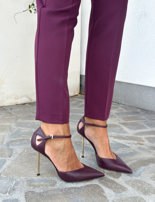 DECOLLETE' NINALILOU BORDEAUX