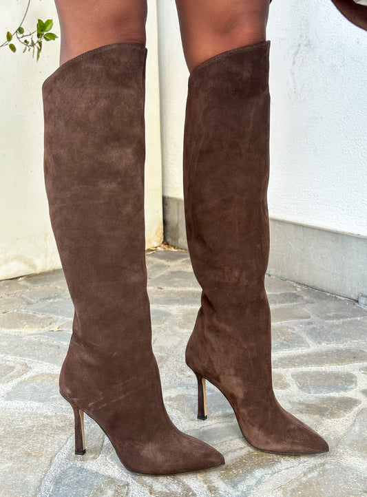 STIVALE ALTO MARRONE