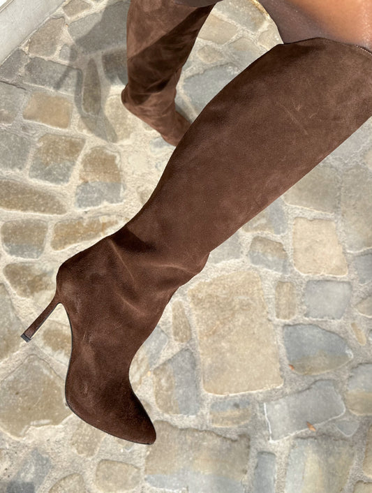 STIVALE ALTO MARRONE