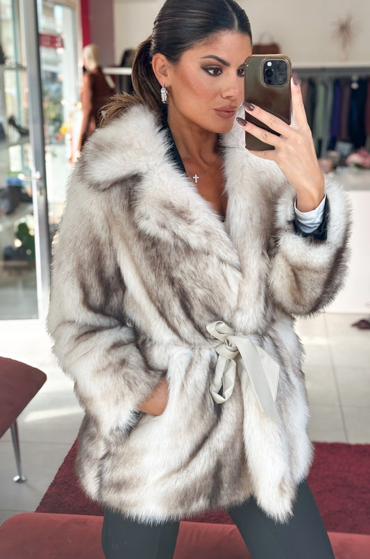 PELLICCIA ECOLOGICA BIANCA