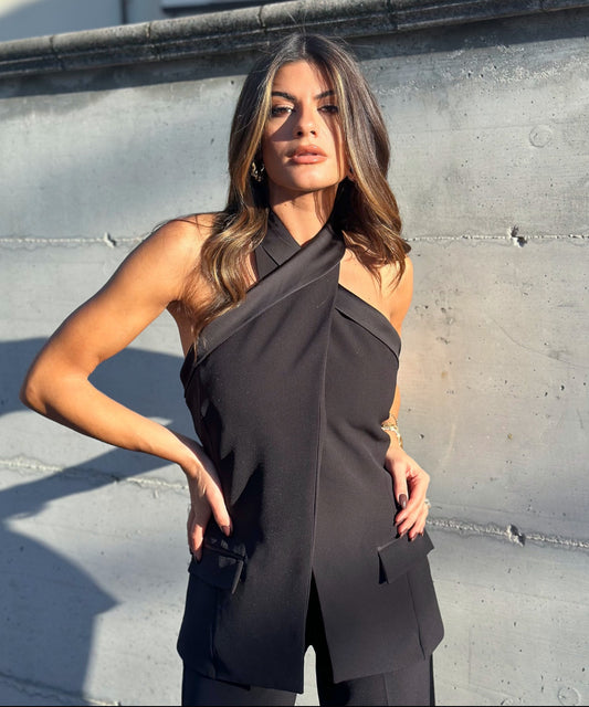 GILET HALTER NERO