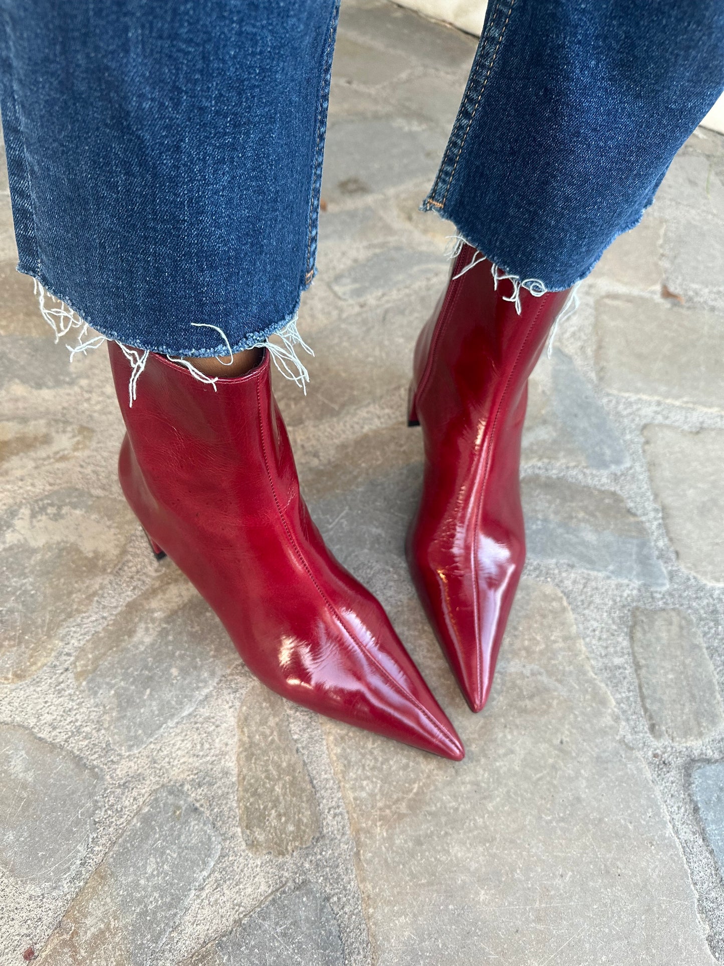 STIVALETTO LUCIDO ROSSO