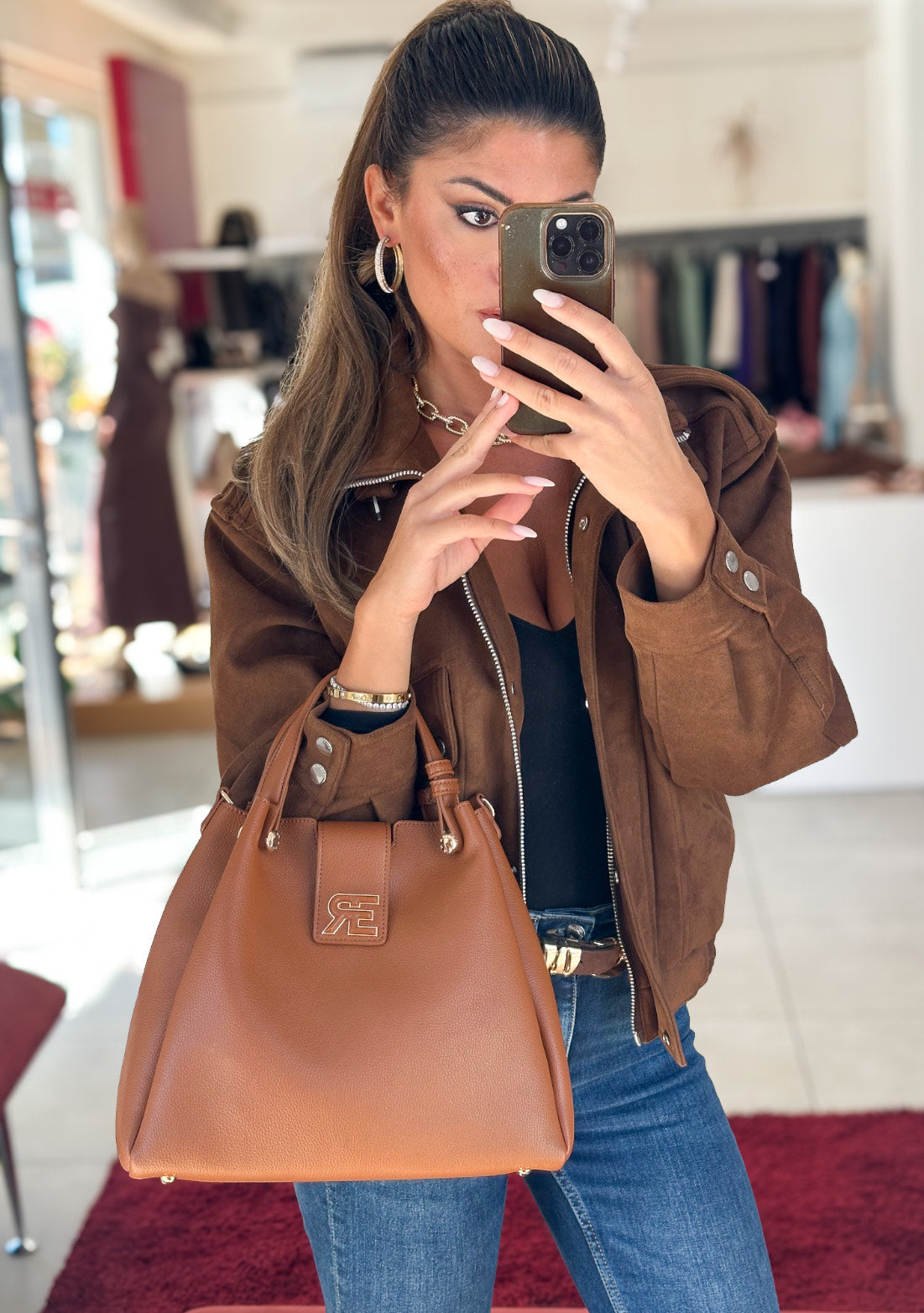 BORSA SCERVINO CUOIO