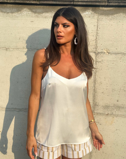 CANOTTA SATINATA BIANCA