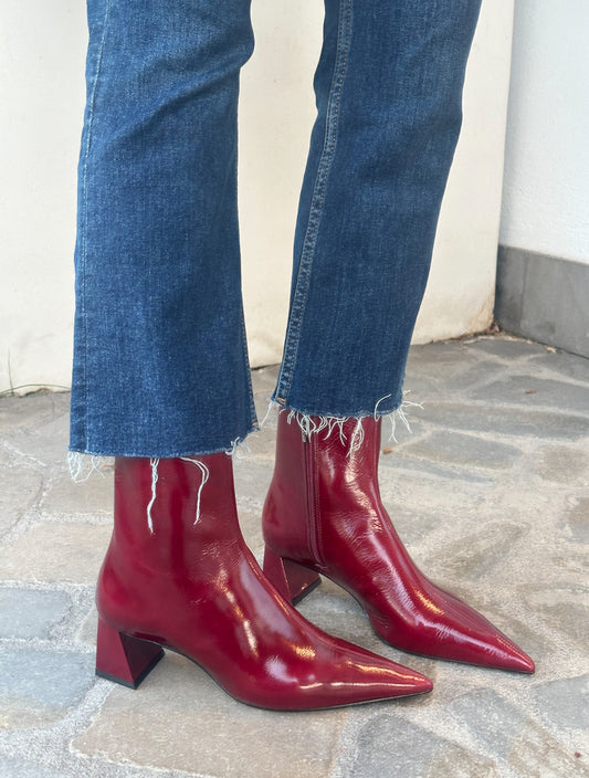 STIVALETTO LUCIDO ROSSO