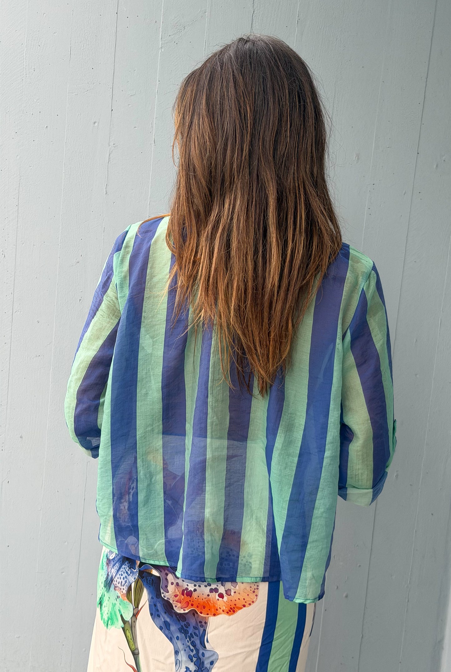CAMICIA RIGHE BLU
