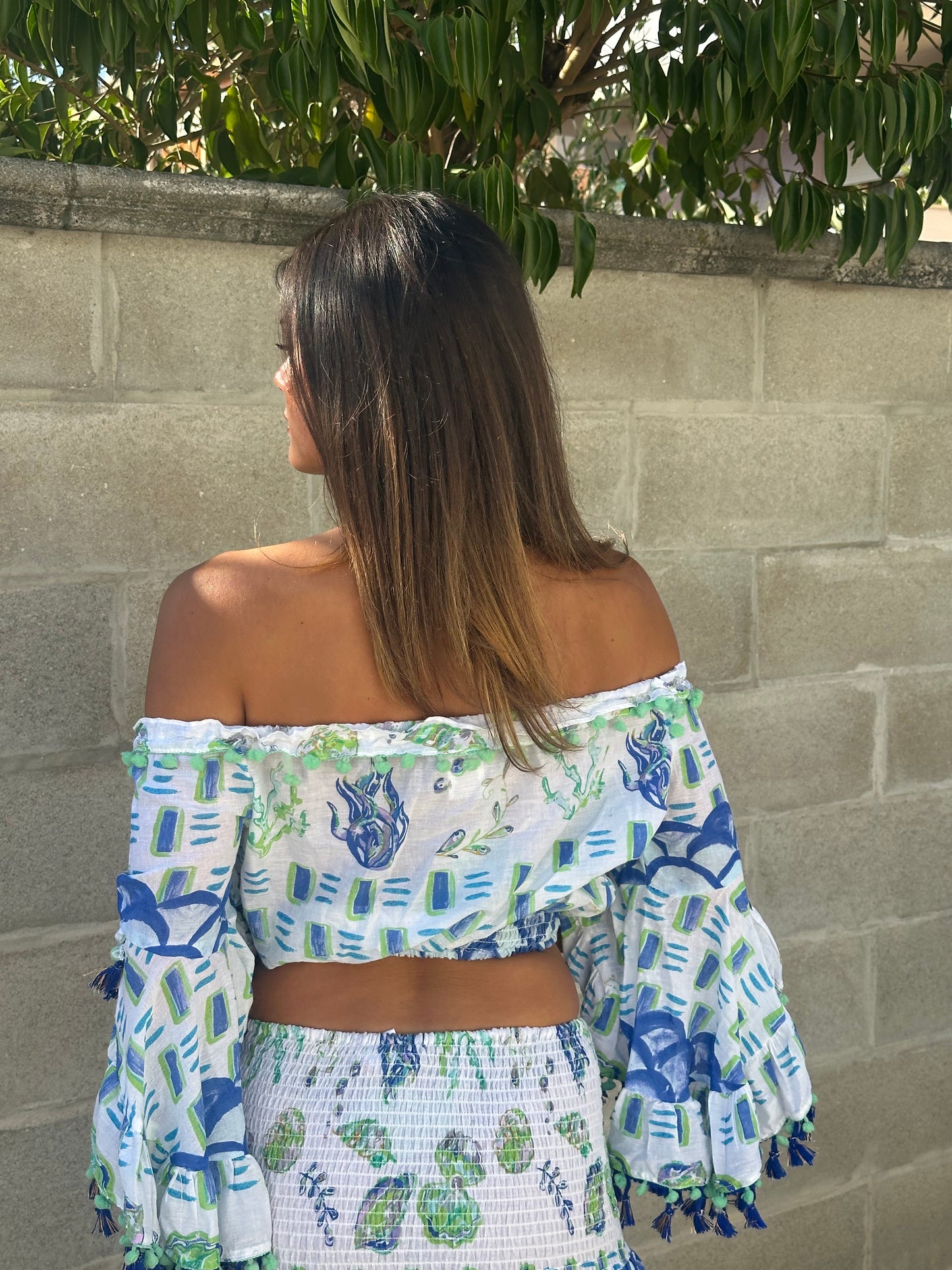 COORDINATO BLU/VERDE