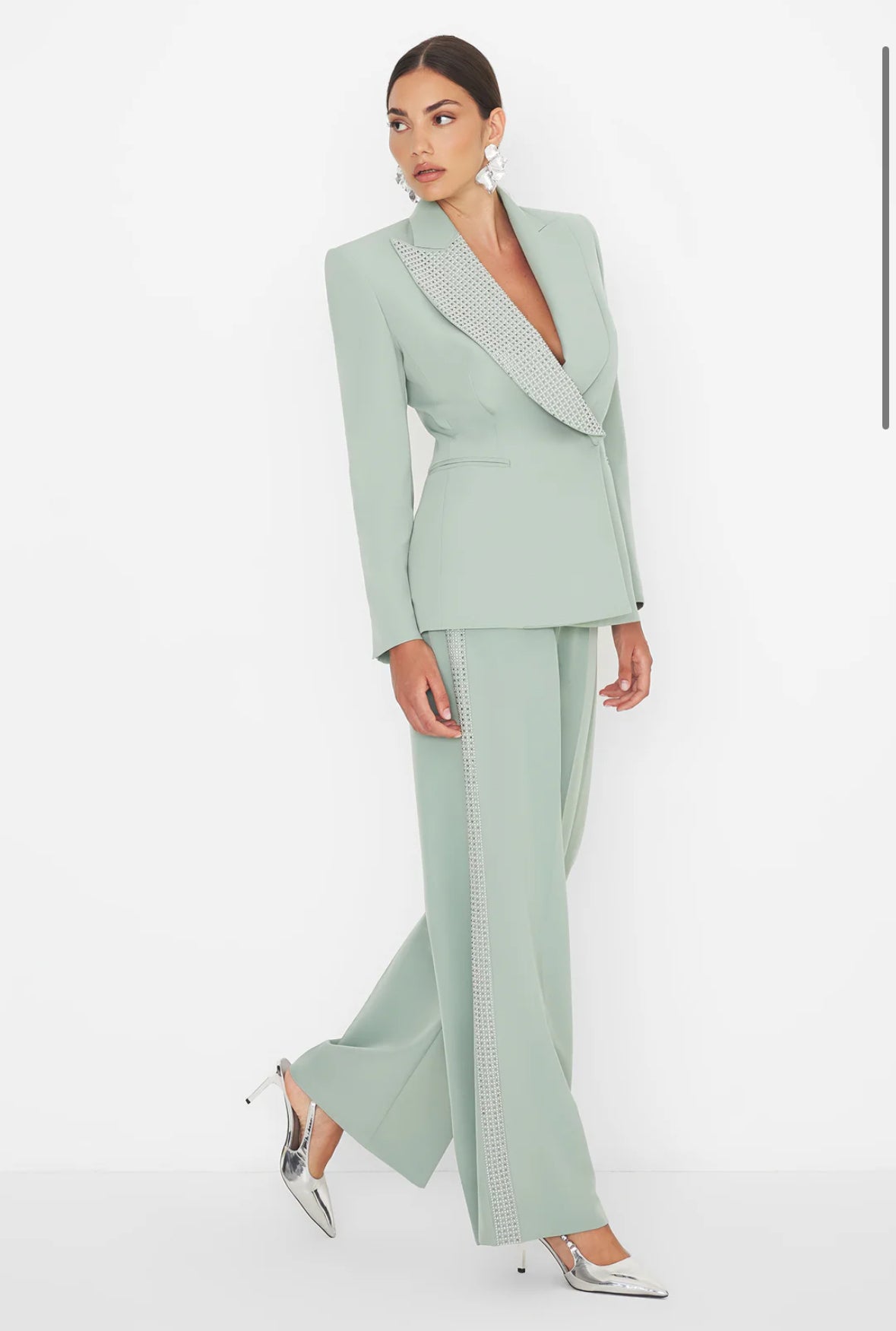 TAILLEUR STUDS VERDE SALVIA