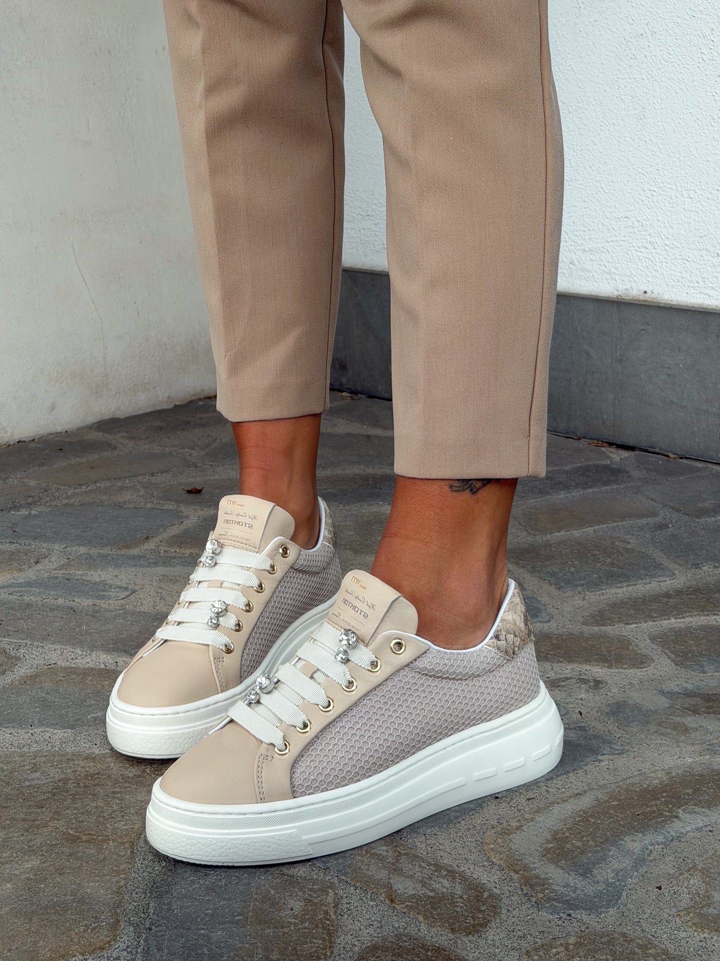 SNEAKERS MESH NUDE