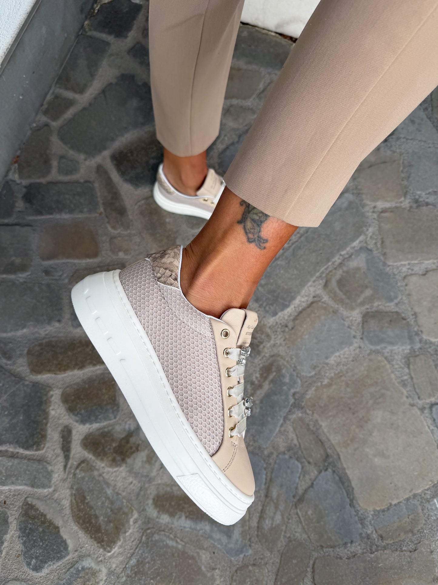 SNEAKERS MESH NUDE