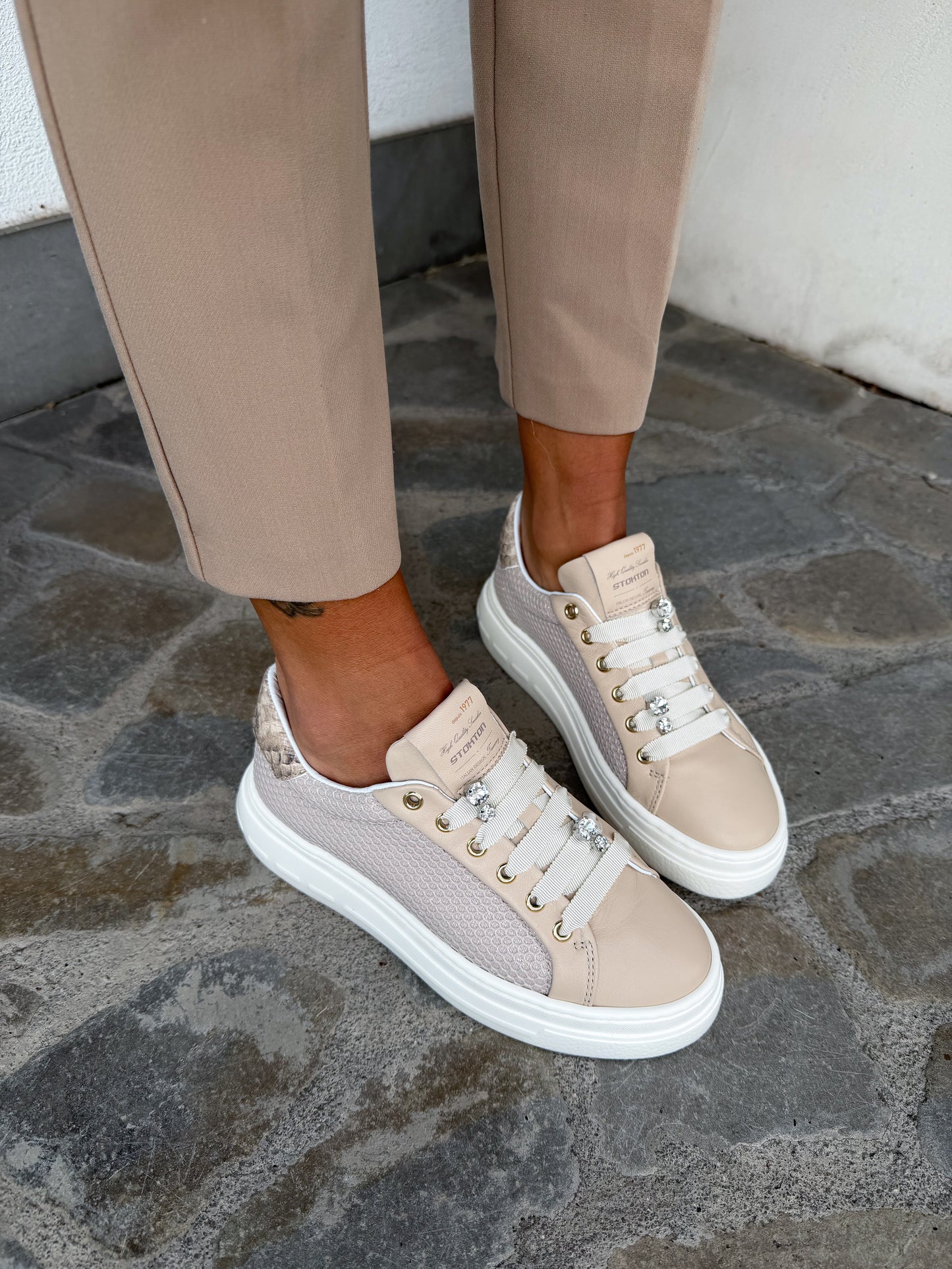 SNEAKERS MESH NUDE