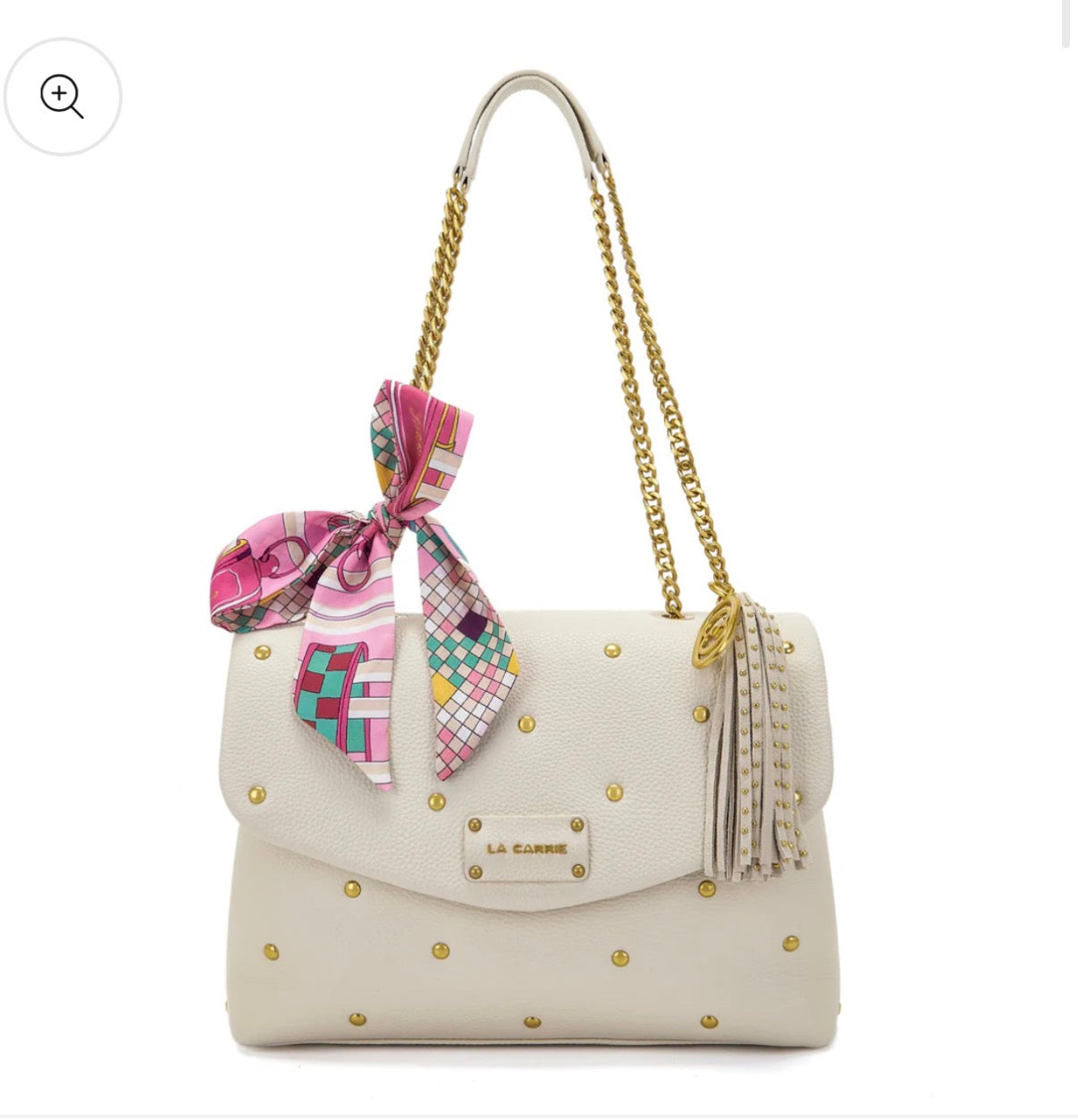 BORSA FOULARD AVORIO