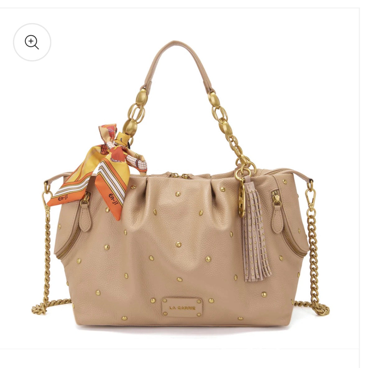 BORSA FOULARD NUDE