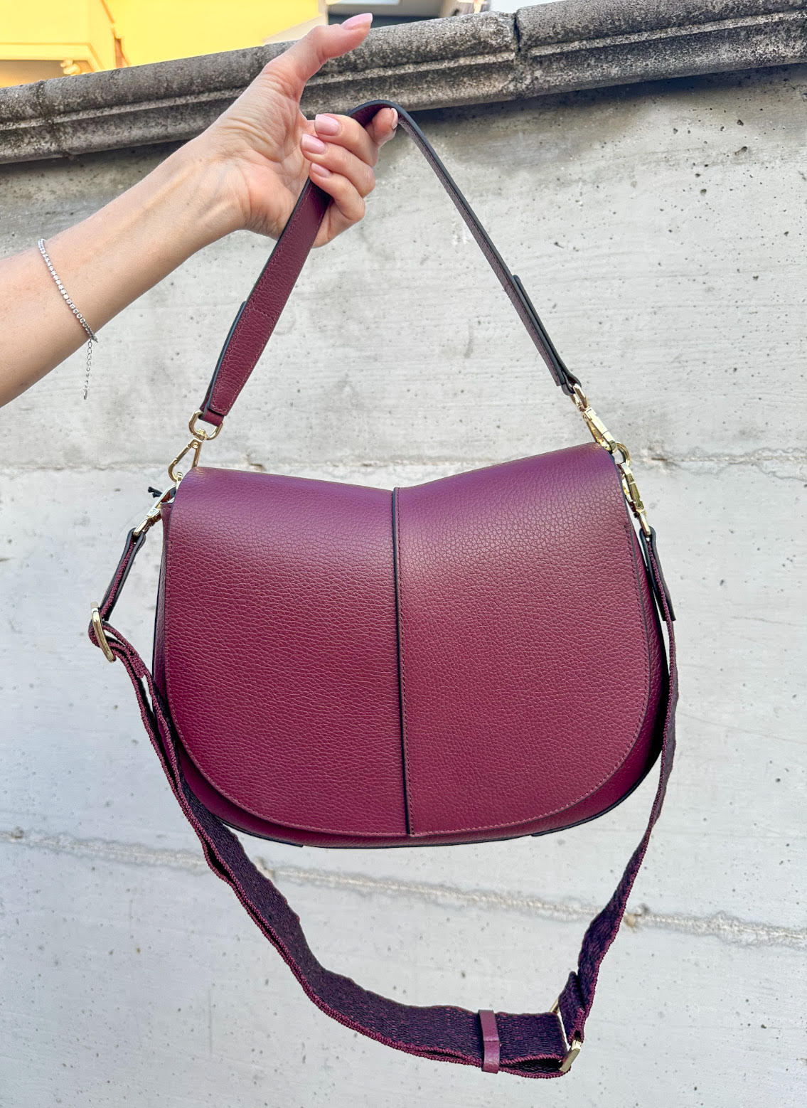 BORSA HELENA ROUND BORDEAUX